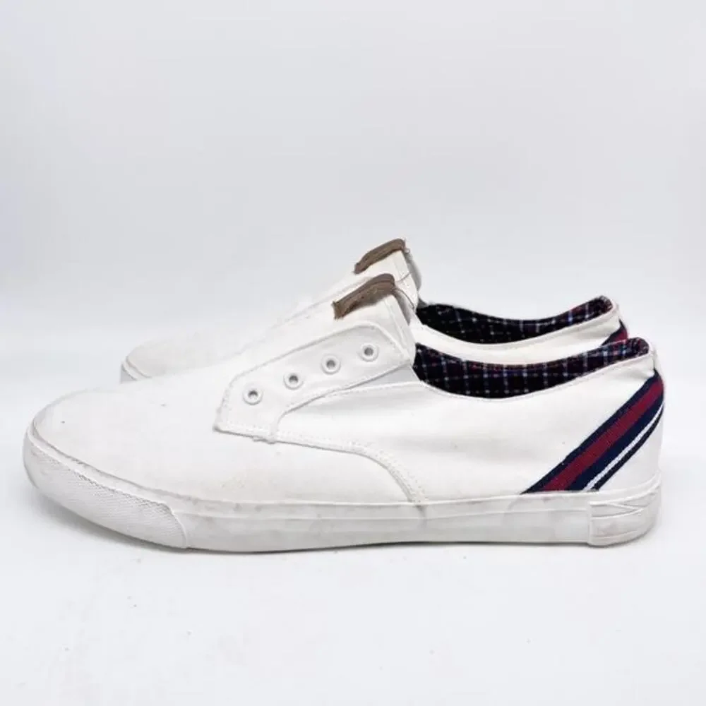 Ben Sherman Men's Percy‎ Laceless Sneakers White Size 12